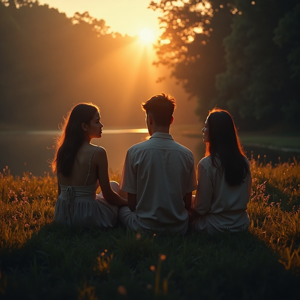 A figure standing in a column of light, symbolizing energy clearing and high frequency.