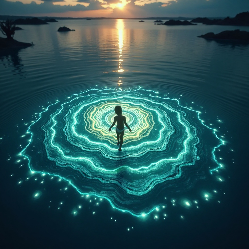 Golden scales of justice with coins, representing divine economy and spiritual wealth.